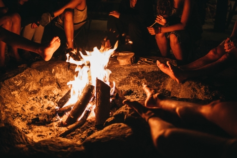 People around a fire