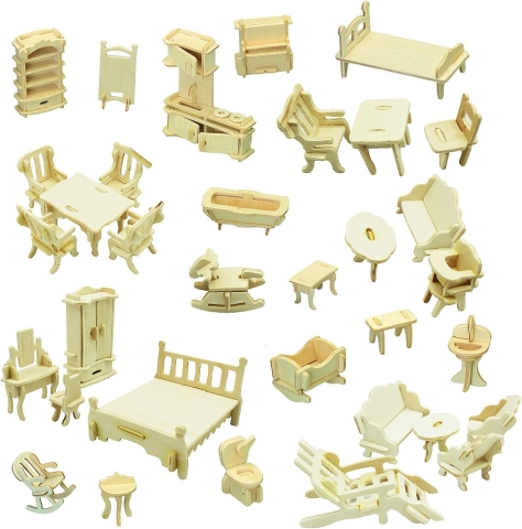 minature wood furniture 