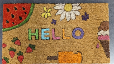 painted door mat