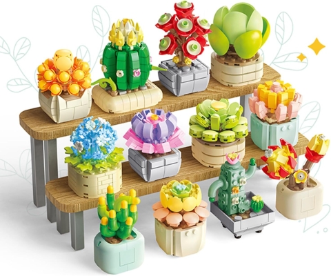 Succulent potted plant building set