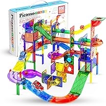 Build a marble run as a group using Picasso Tiles!