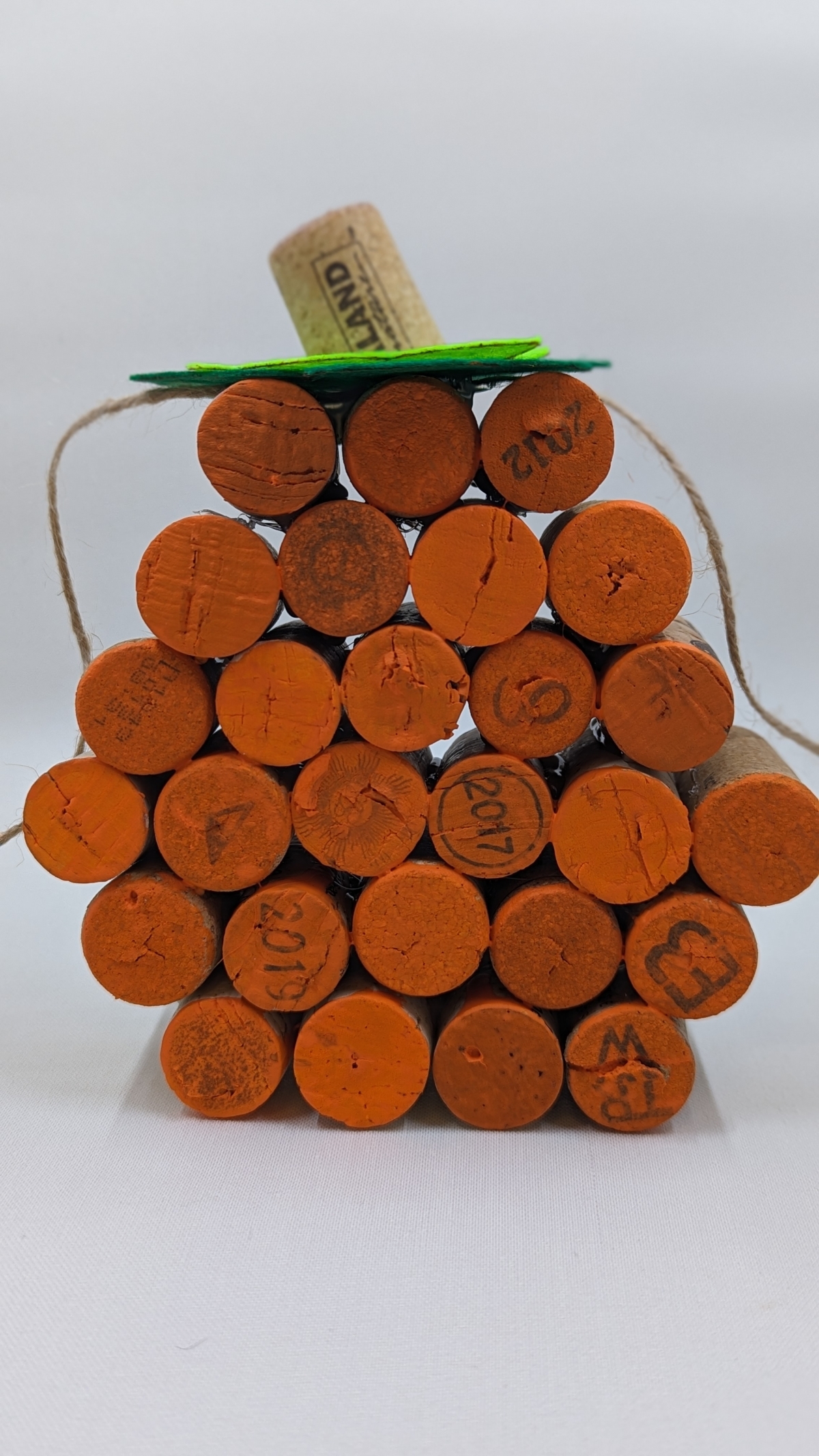 Pumpkin Made with Wine Corks