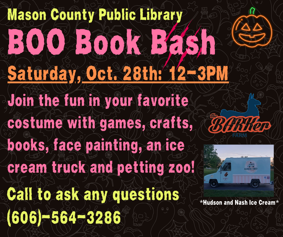 BOO Book Bash advertisement