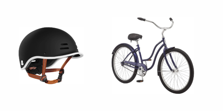 bike and helmet